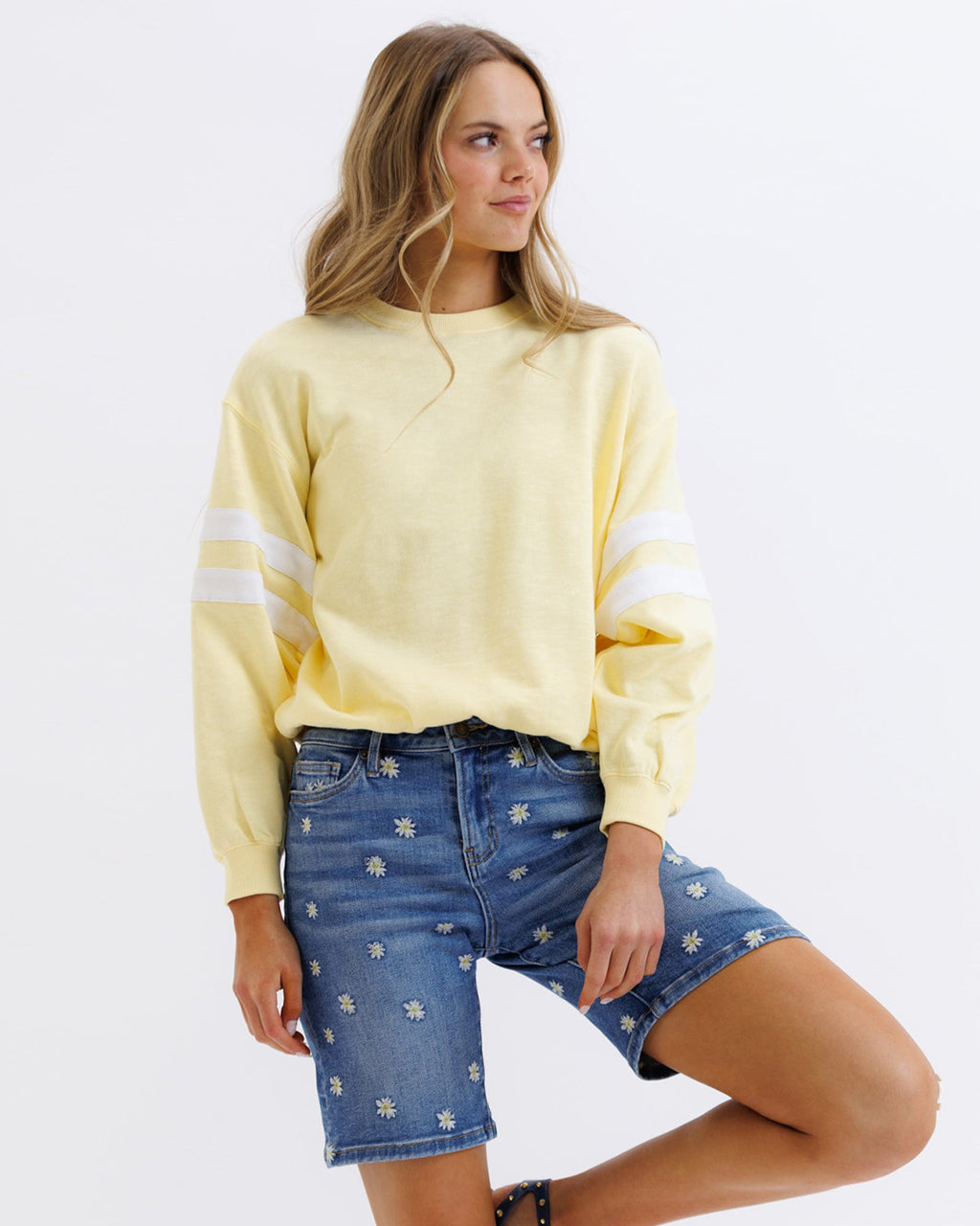 Varsity Stripe Sweatshirt