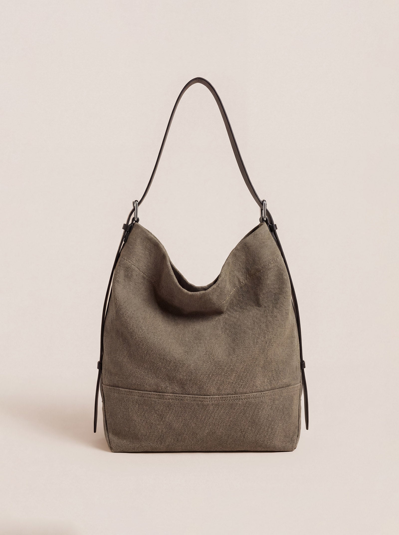 Large Canvas Tote Shoulder Bag Slouchy Relaxed Fit Hobo Bag