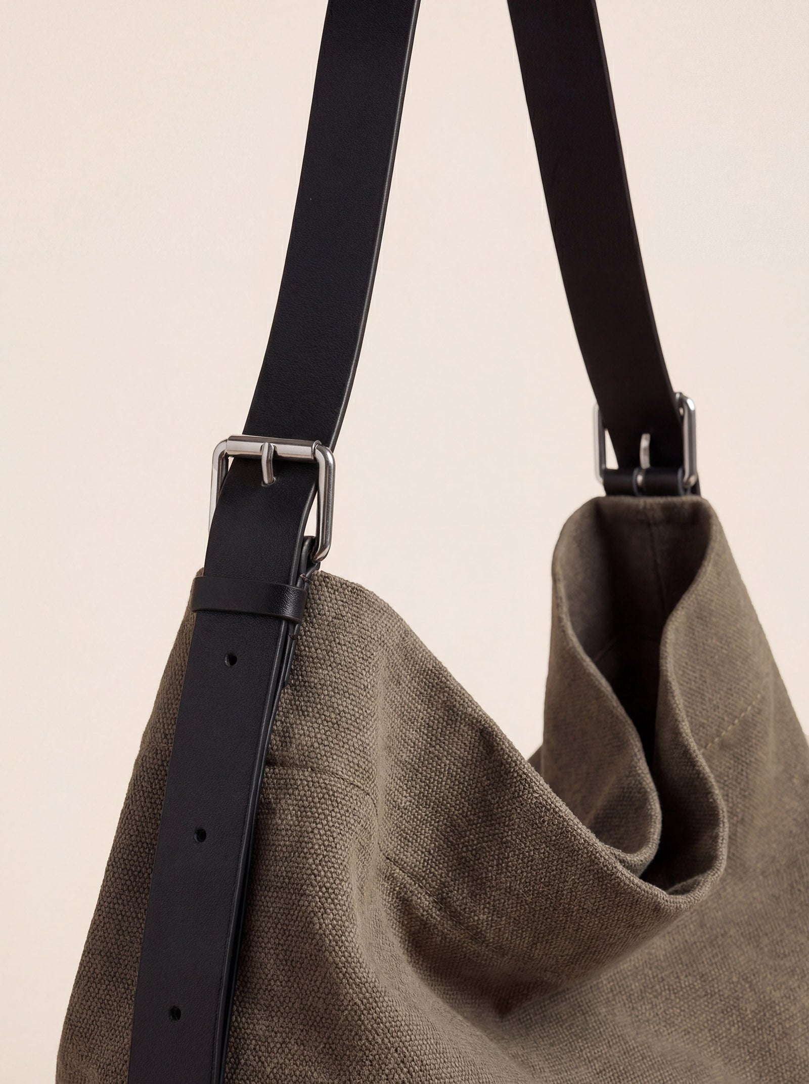 Large Canvas Tote Shoulder Bag Slouchy Relaxed Fit Hobo Bag